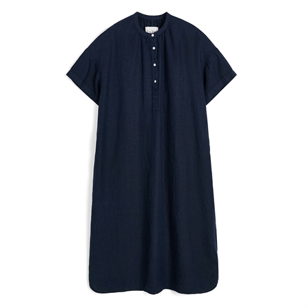 Aiayu Cille Dress Linen Navy